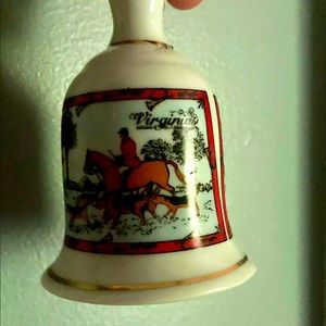 Vintage Handmade Glass Bell, Virginia, Collectible